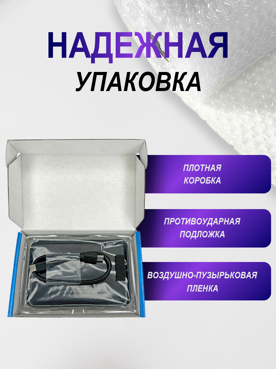 2.5" Внешний бокс для жесткого диска/SSD, SATA, Type-c/Type-c, Черный, U25Q1530M
