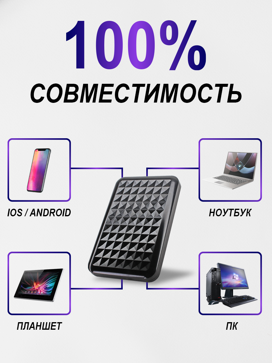 2.5" Внешний бокс для жесткого диска/SSD, SATA, Type-c/Type-c, Черный, U25Q1030M